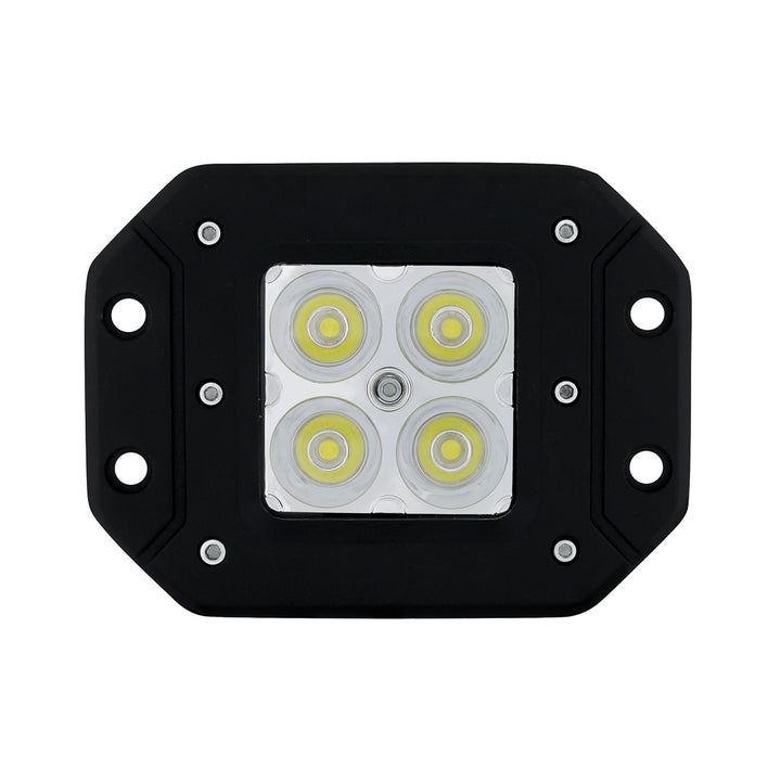 4 High Power LED Flange Mount Work Light - Spot Light