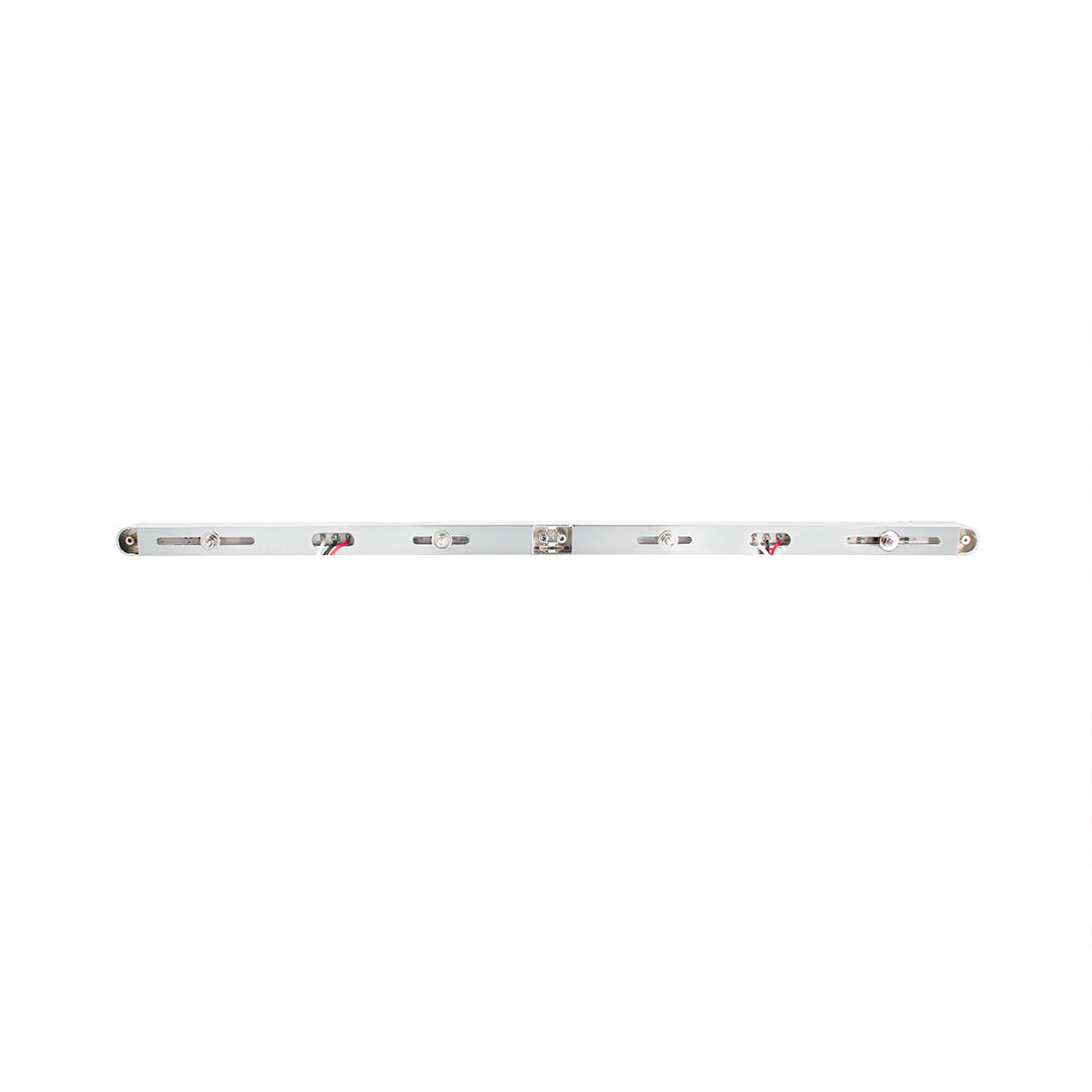 Dual 24 LED Dual Function 12" GloLight Bar With Bezel - Amber LED/Clear Lens