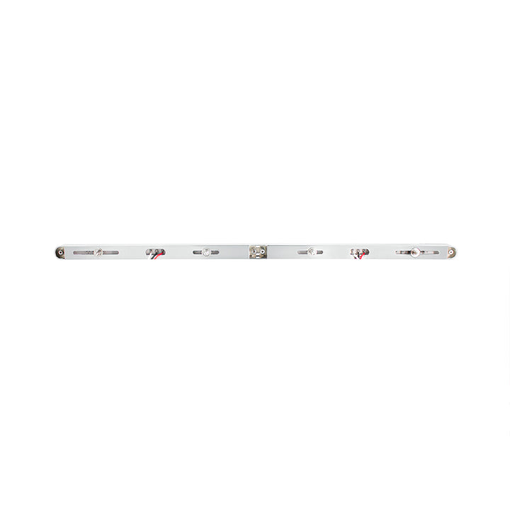Dual 24 LED Dual Function 12" GloLight Bar With Bezel - Amber LED/Clear Lens