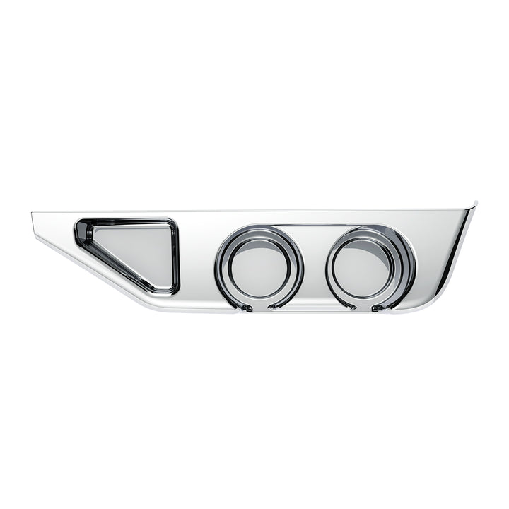 Chrome Center Cup Holder Panel For Freightliner Columbia (2003-2011) &amp; Century/Coronado (2002-2010)