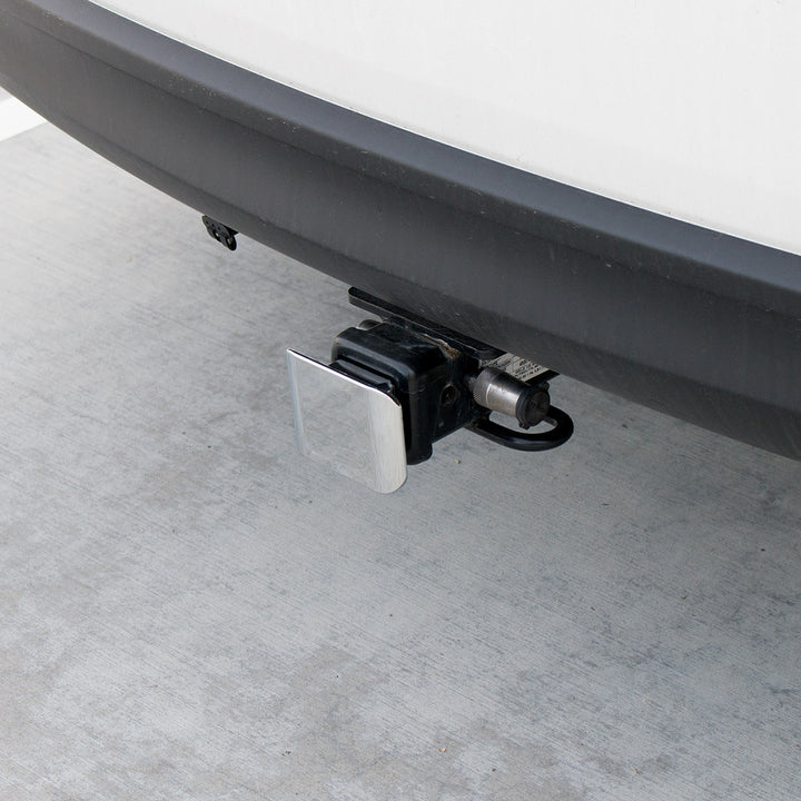 Chrome Plastic Hitch Cover For 2" x 2" Trailer Hitch Receivers