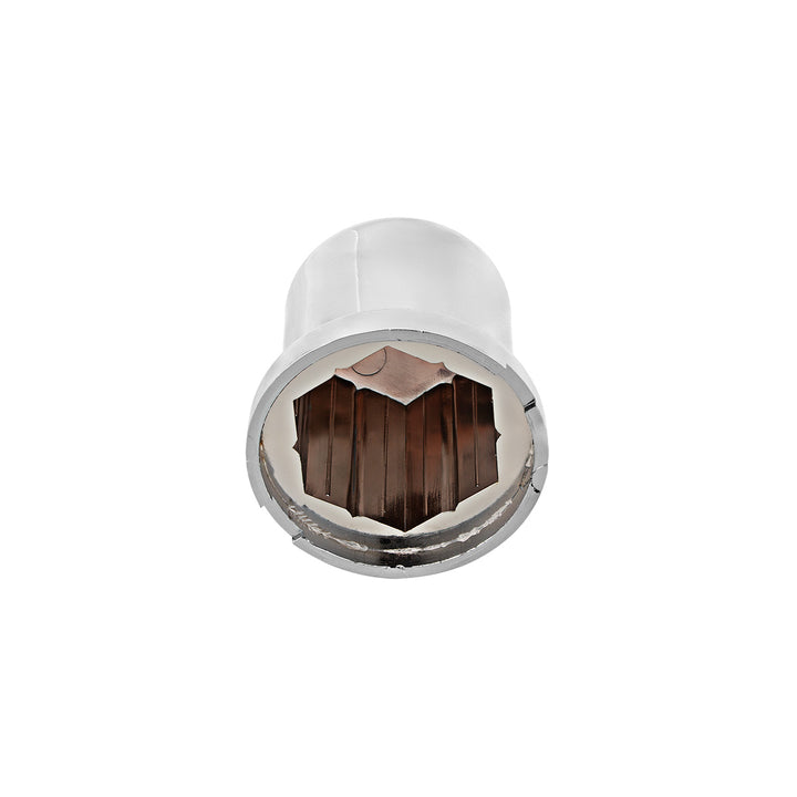 30mm X 1-7/8" Chrome Plastic Pointed Nut Cover - Push-On