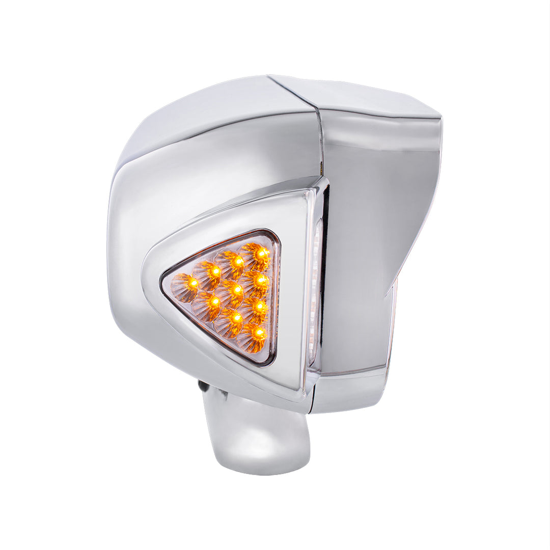 10 High Power LED "Blackout" Projection Headlight Assembly W/Mounting Arm &amp; Turn Signal Side Pod - Passenger Side