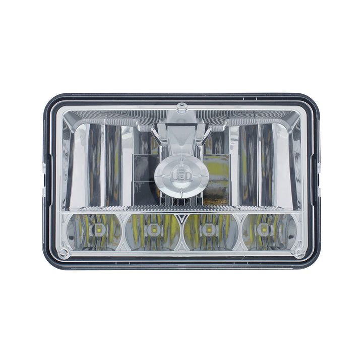 ULTRALIT - 5 LED 4" x 6" Crystal Headlight - High &amp; Low Beam