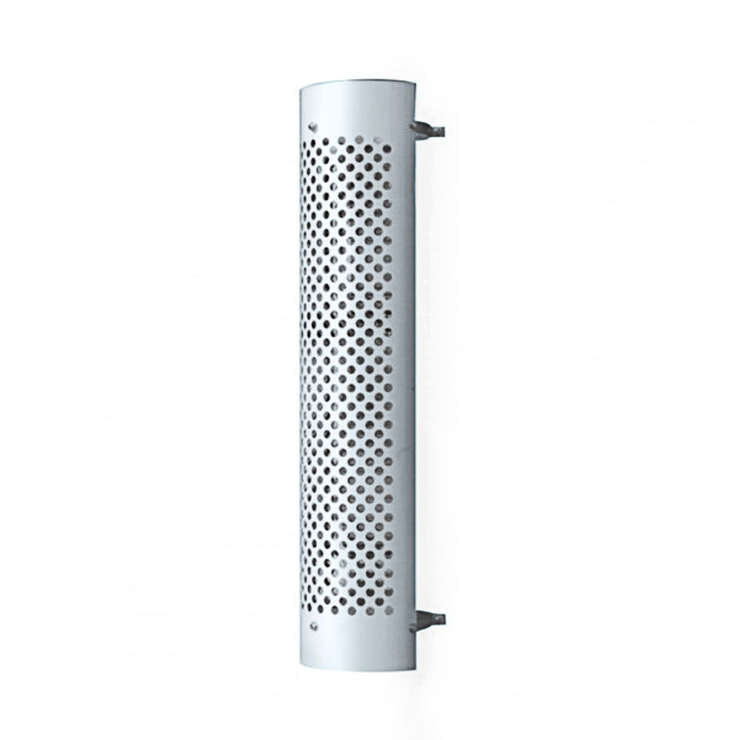 48" Tall 270 Degree Stainless Exhaust Muffler Shield For 9" Diameter Exhaust - Round Slot