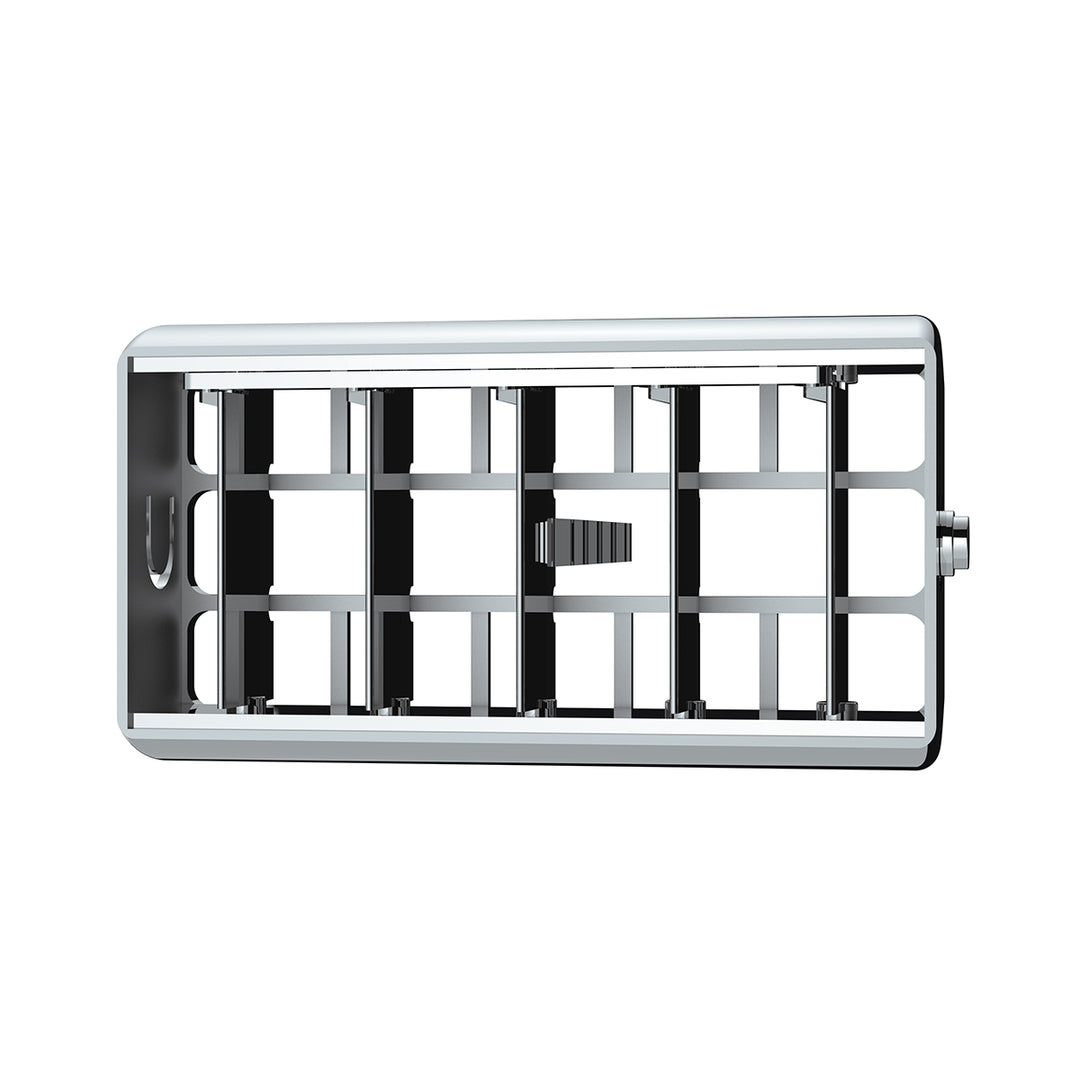Chrome Plastic A/C Vent For 2001-05 Peterbilt - Center