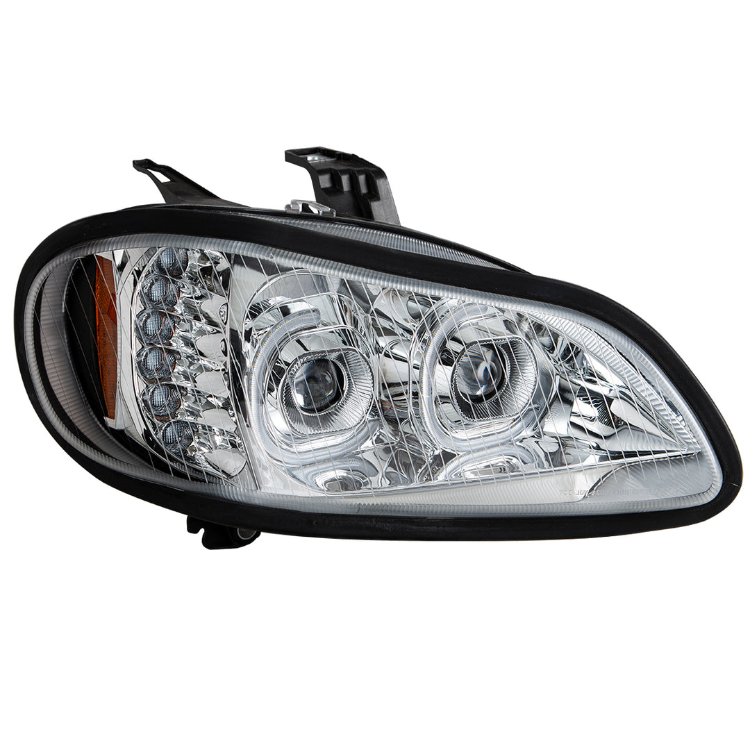 Chrome LED Projection Headlight Assembly For 2003-2024 Freightliner M2 - Passenger