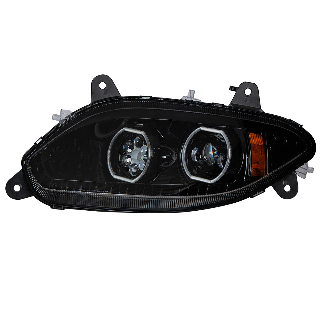Black 17 LED Headlight For 2018-2025 International LT - Driver