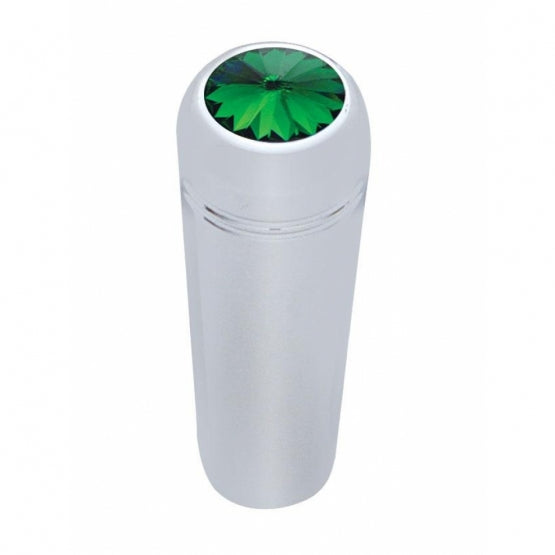 1-7/8" Short Aluminum Toggle Switch Extension With Crystal For Kenworth - Green Crystal