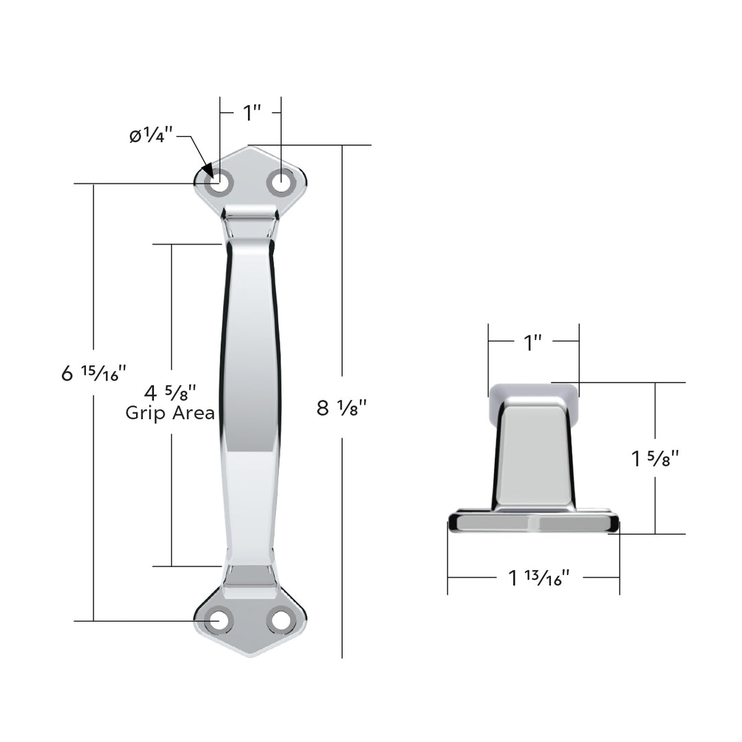 Chrome Grab Handle Only