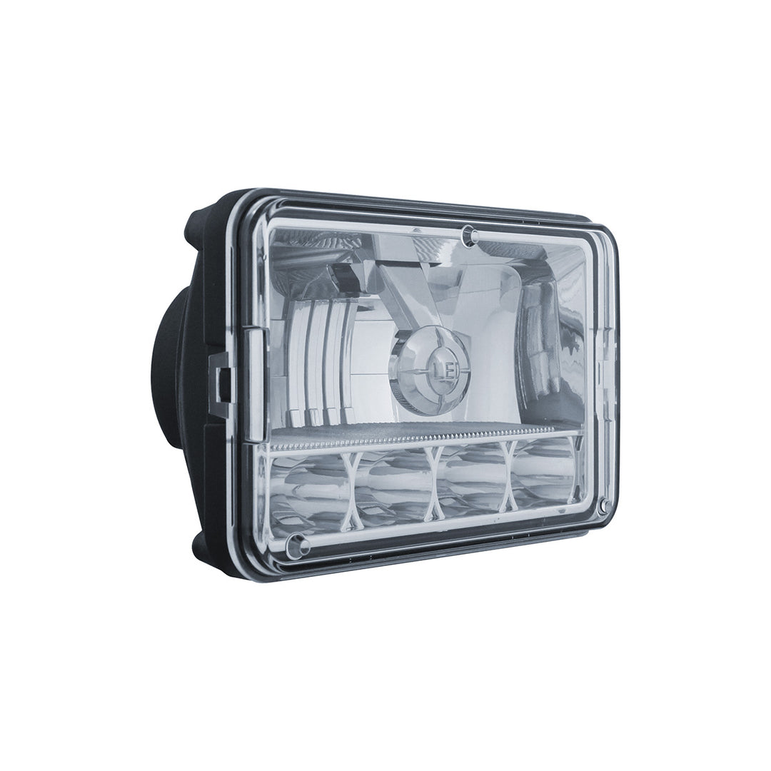 ULTRALIT - 5 LED 4" x 6" Crystal Headlight - High &amp; Low Beam