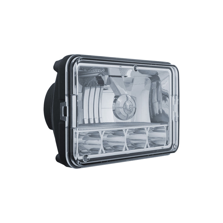 ULTRALIT - 5 LED 4" x 6" Crystal Headlight - High &amp; Low Beam