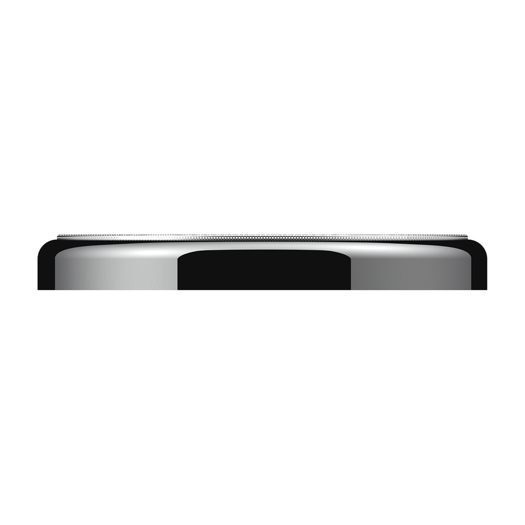 Chrome 7 - ¼" Round Speaker Cover For Peterbilt 389 (2008+), 388 (2008-2014), 379/378/335/330 (1995-2000), Snap-On