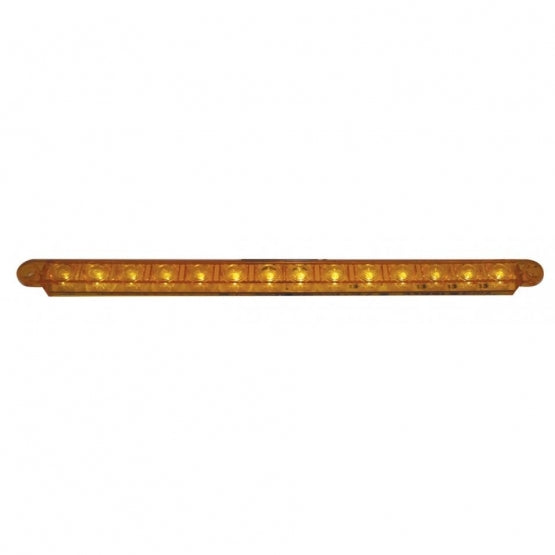 14 LED 12" Sequential Light Bar Only - Amber LED/Amber Lens (Bulk)