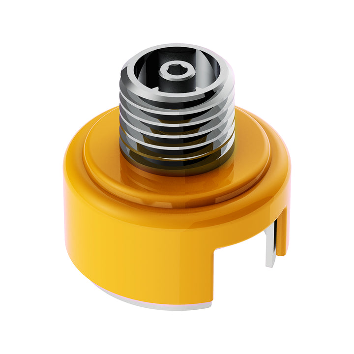 M30 x 3.5 Thread-On Shift Knob Mounting Adapter For Eaton Fuller Style 13/15/18 Shifter - Electric Yellow