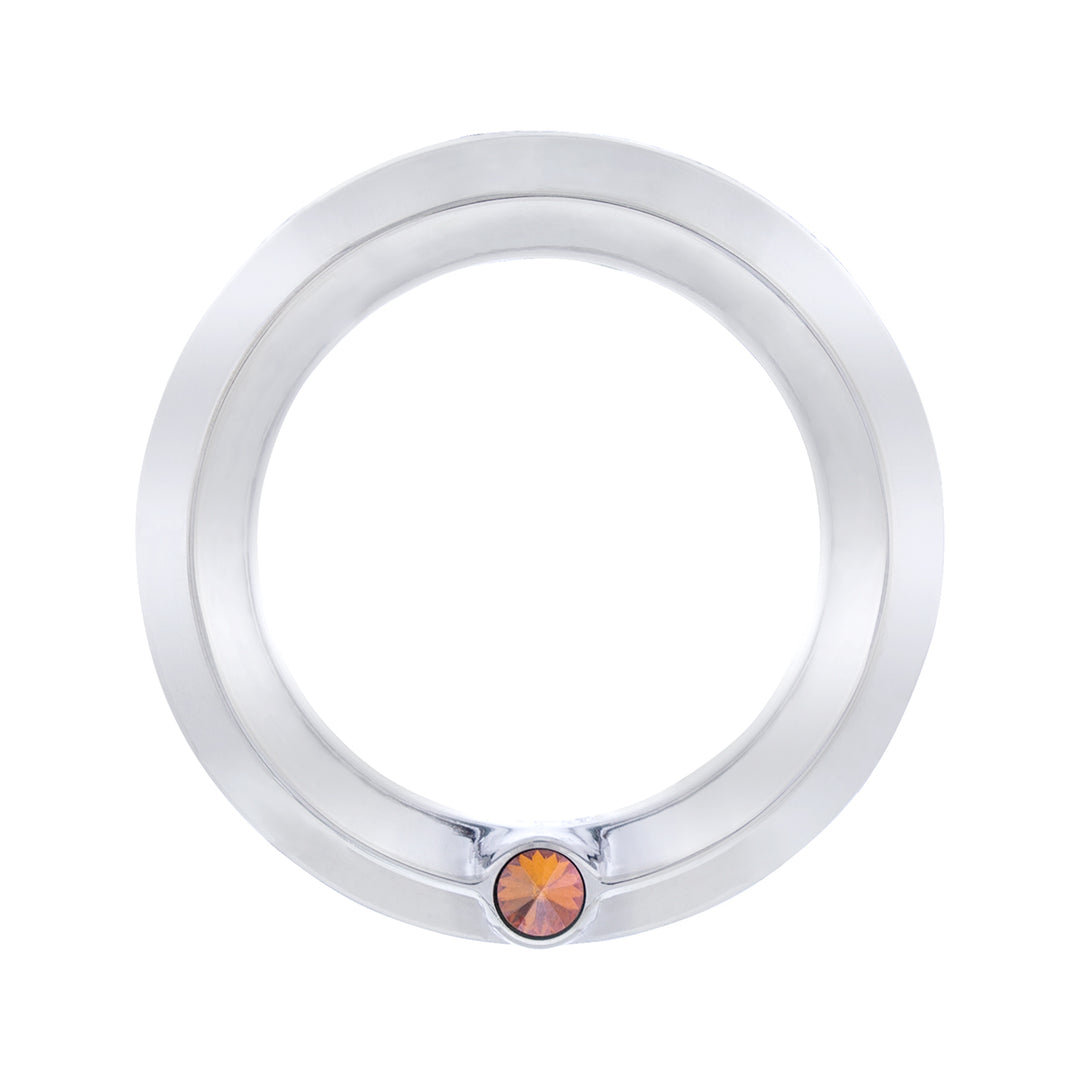 Signature Series Small Gauge Bezel For 2006+ Peterbilt - Copper Crystal
