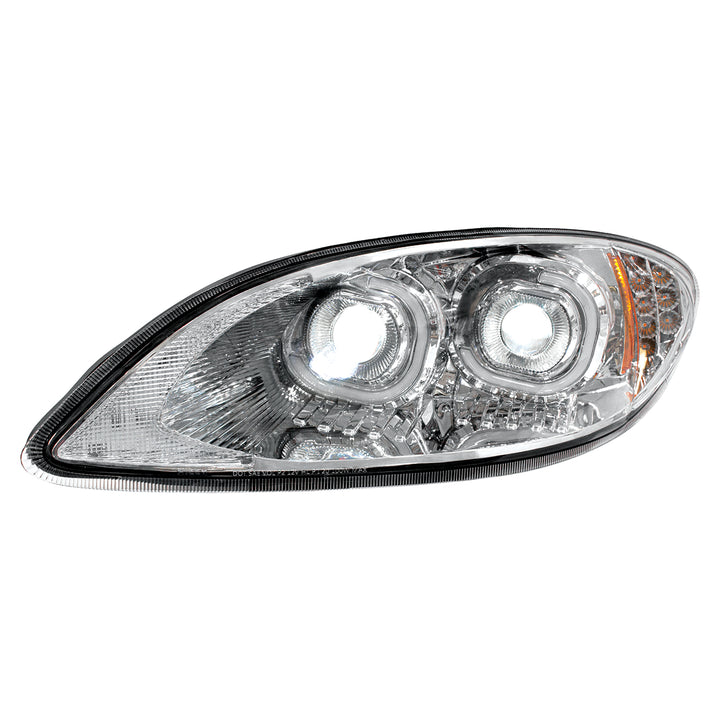 Chrome LED Headlight For 2006-2017 International Prostar - Driver