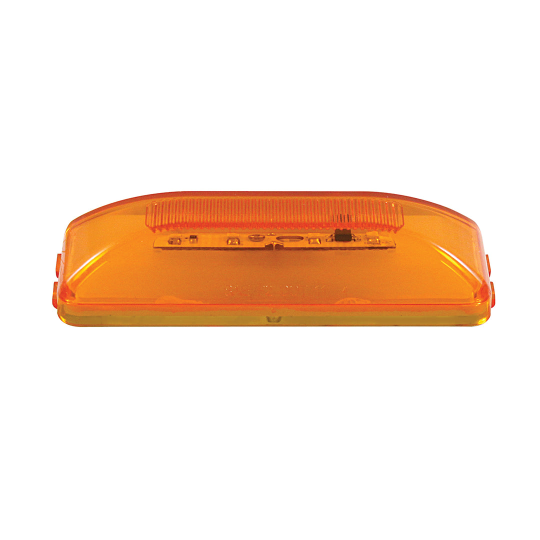 10 LED Rectangular GloLight (Clearance/Marker) - Amber LED/Amber Lens (Bulk)