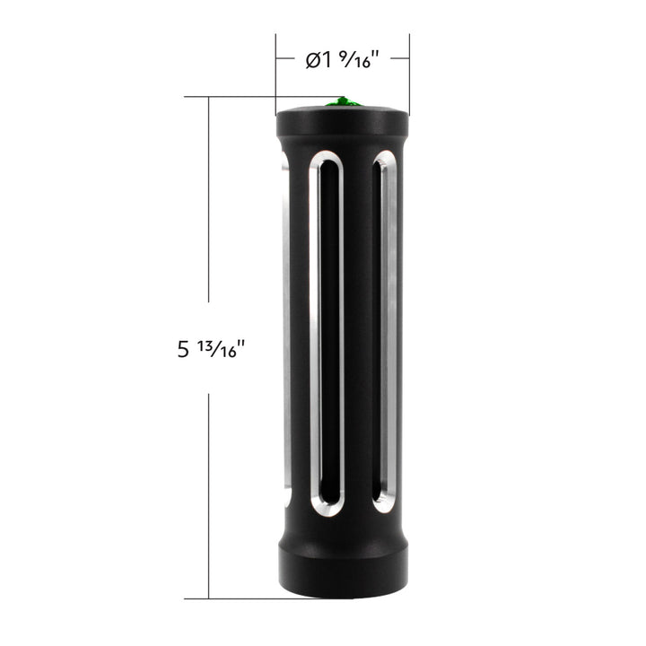 M30 x 3.5 Thread-On Sonoma Style Gearshift Knob - Dark Green Crystal/Matte Black