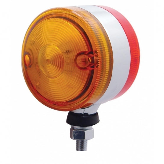 30 LED 3" Dual Function Double Face Light - Amber &amp; Red LED/Amber &amp; Red Lens