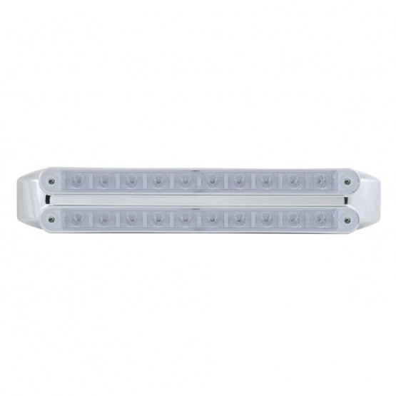 Dual 10 LED 9" Turn Signal Light Bars - Amber LED/Clear Lens