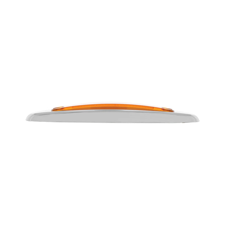 16 LED Rectangular GloLight With Bezel (Clearance/Marker) - Amber LED/Amber Lens
