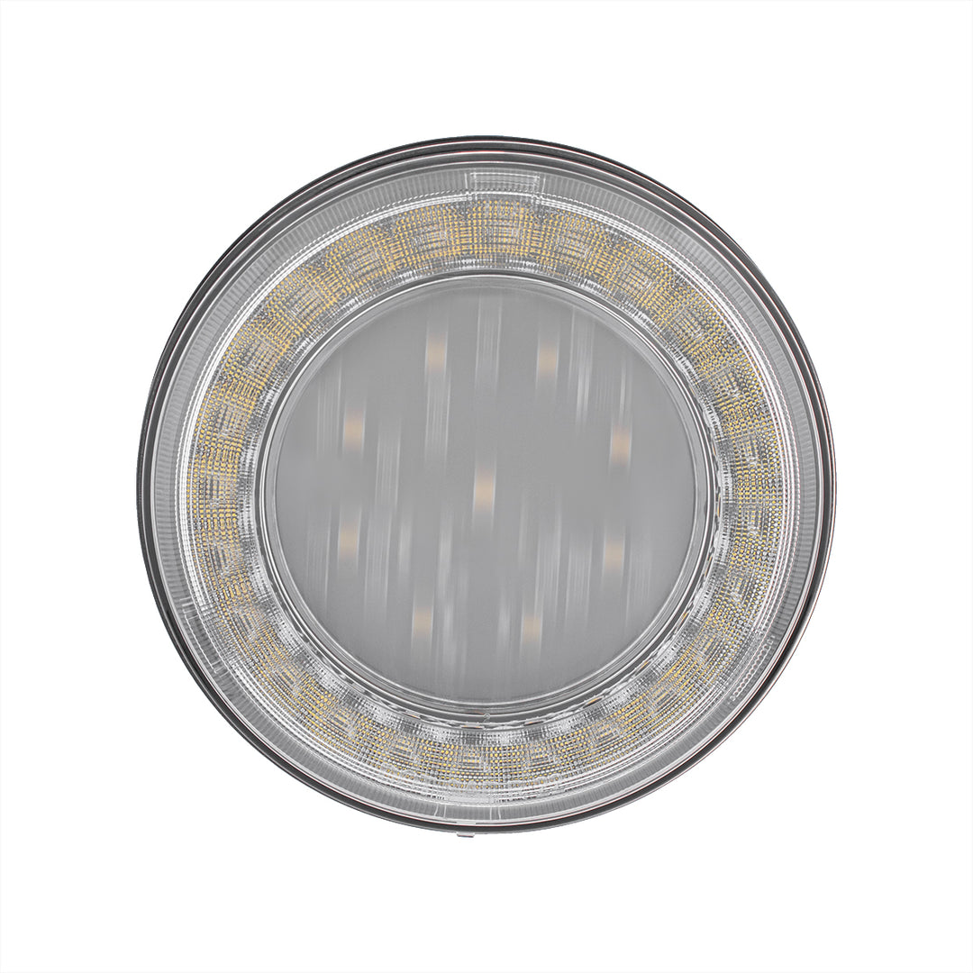 33 LED 4" Round Lumos Light X - Series (Back-Up) - White LED/Clear Lens