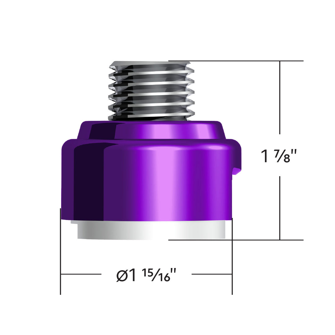 M30 x 3.5 Thread-On Gearshift Adapter W/LED Mount For Eaton - Fuller 13/15/18 Speed - Candy Purple
