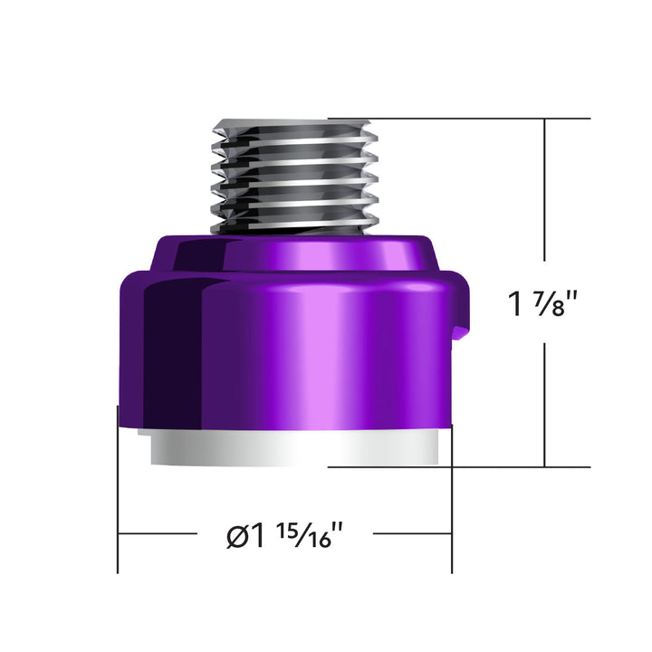 M30 x 3.5 Thread-On Gearshift Adapter W/LED Mount For Eaton - Fuller 13/15/18 Speed - Candy Purple