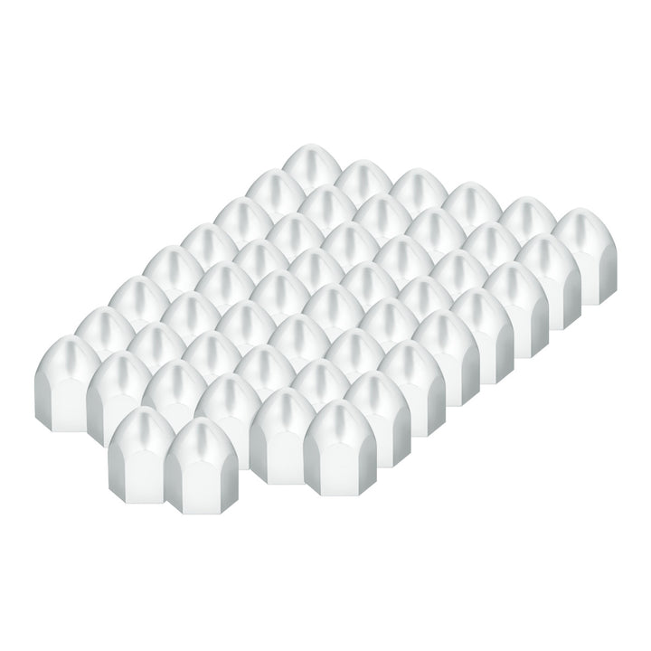 1" x 1 5/8" Chrome Plastic Bullet Nut Cover - Push-On (50-Pack)