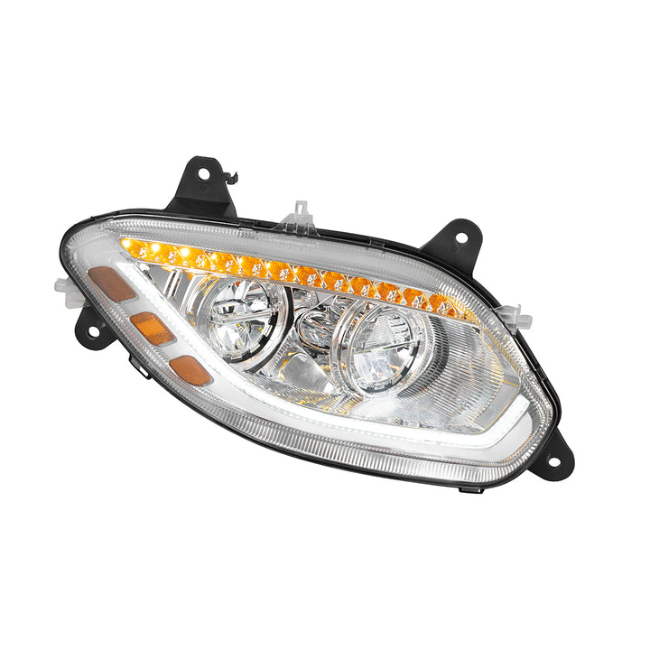 Chrome 86 LED Headlight For 2018-2025 International LT - Passenger