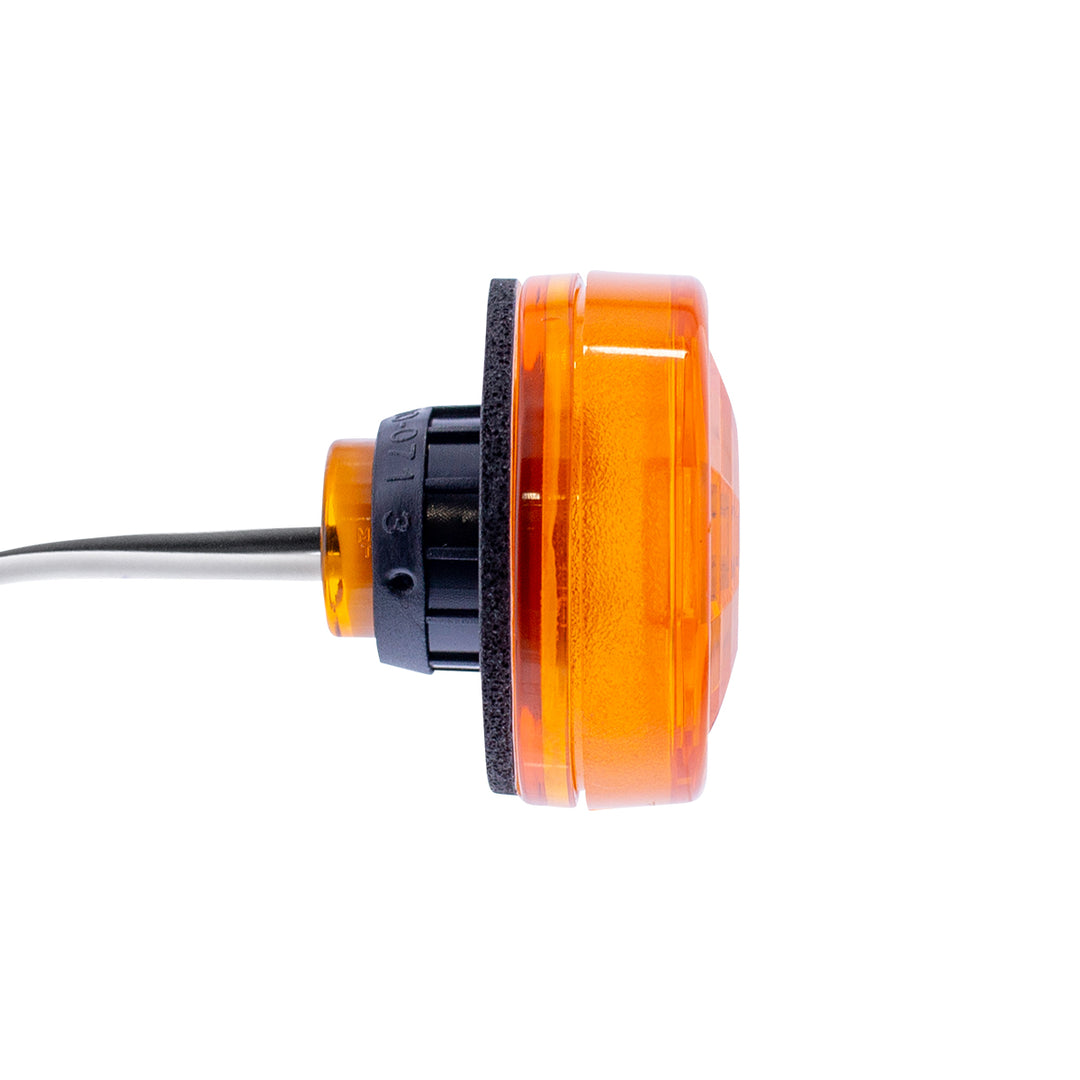 3 LED Oval Clearance/Marker Light - Amber LED/Amber Lens