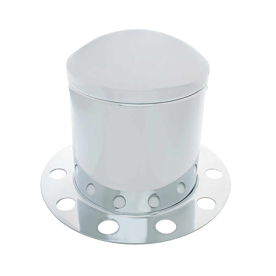 Stainless Dome Rear Axle Cover 3PC Kit For 33mm Nut Cover - Steel/Aluminum Wheel