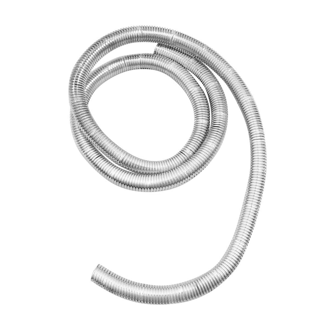 72" Long Chrome Wire Loom - 3/4" Diameter