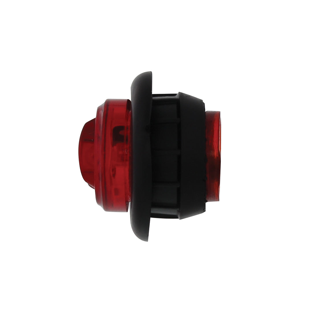 2 LED 3/4" Mini Light (Clearance/Marker) With Rubber Grommet - Red LED/Red Lens (Bulk)