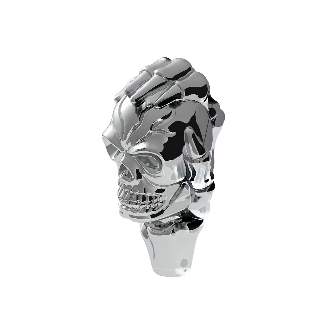 1/2" - 13 Thread-On Skull Shift Knob - Chrome (Bulk)