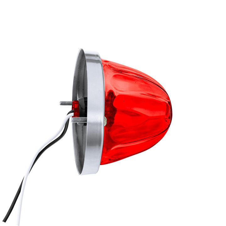Glass Watermelon Light Kit With LED Light - Red LED/Red Lens
