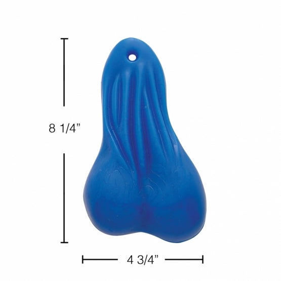 8-1/4" Tall Large Low - Hanging Rubber Balls - Blue