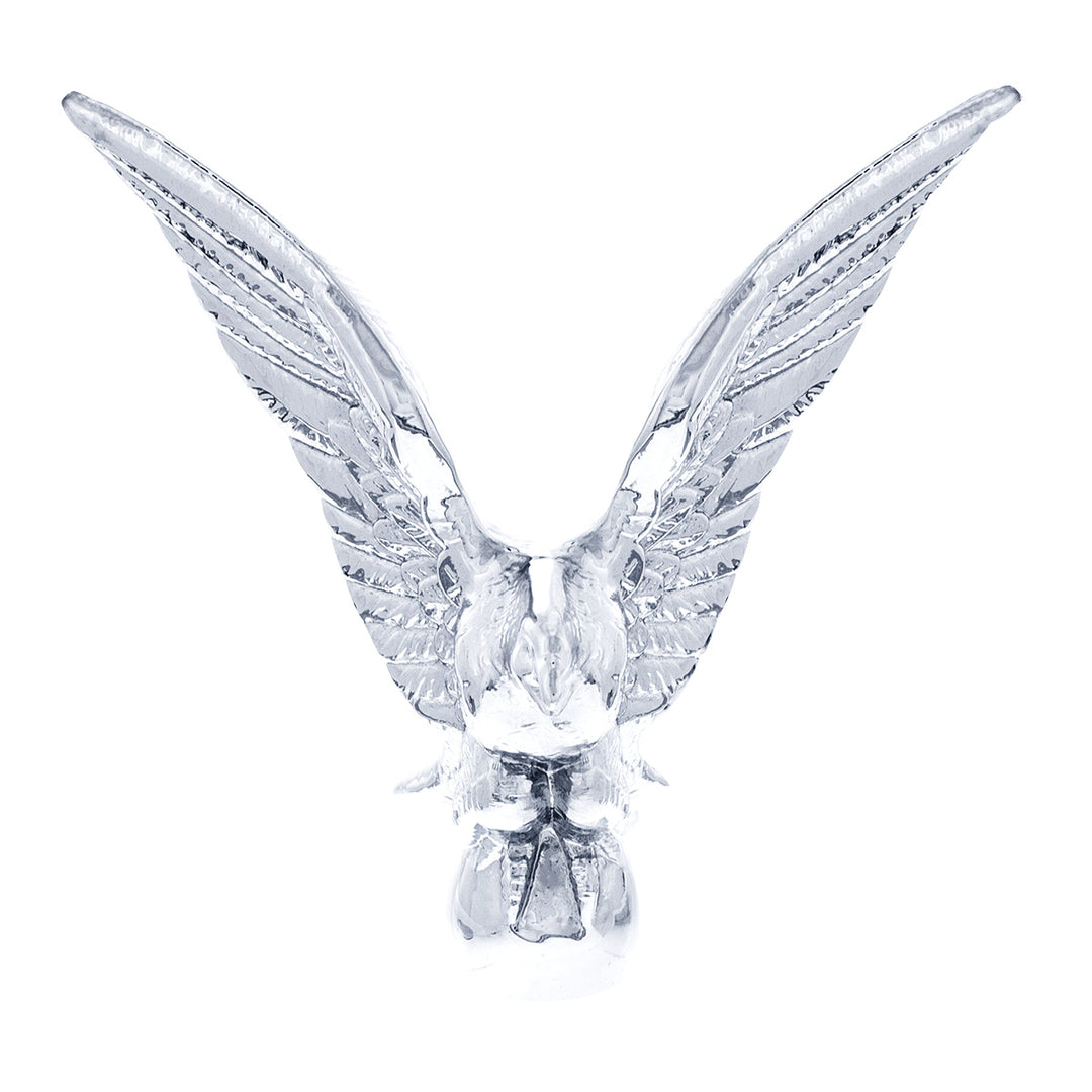 Die-Cast American Eagle Hood Ornament - Chrome