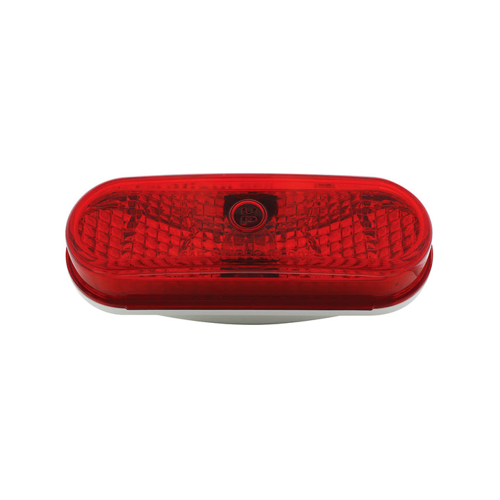 Oval Crystal Light (Stop, Turn &amp; Tail) - Red Lens (Bulk)