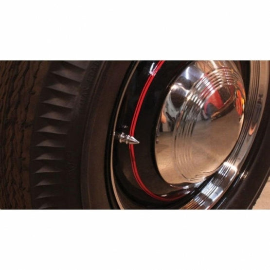 Chrome Spike Valve Caps (4-Pack)