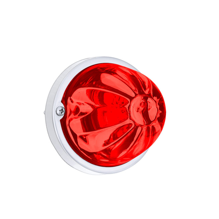 Glass Watermelon Light Kit With LED Light - Red LED/Red Lens