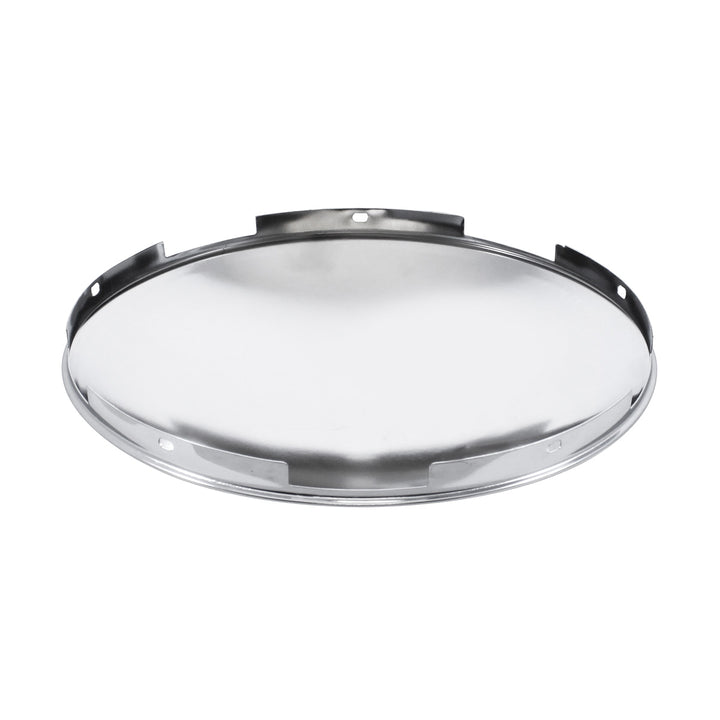 5 Even Notched Stainless Steel Dome Front Hubcap - 7/16" Lip
