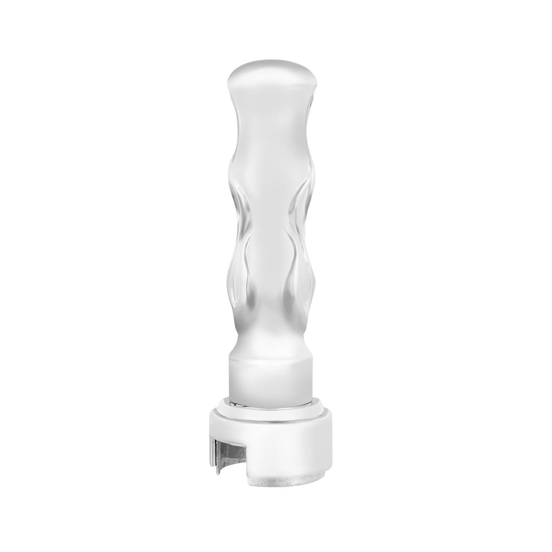Thread-On Flame Gearshift Knob With Adapter For Eaton Fuller 13/15/18 Speed - Chrome