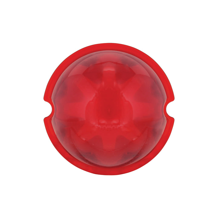 9 LED Dual Function GloLight Watermelon Cab/Auxiliary Light - Red LED/Red Lens (Bulk)