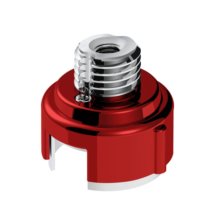 M30 x 3.5 Thread-On Gearshift Adapter W/LED Mount For Eaton - Fuller 13/15/18 Speed - Candy Red
