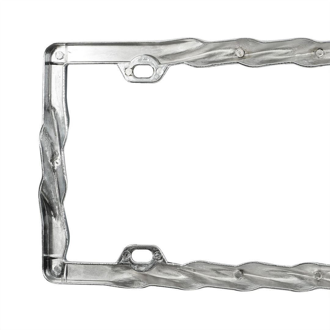 Chrome Twist License Plate Frame