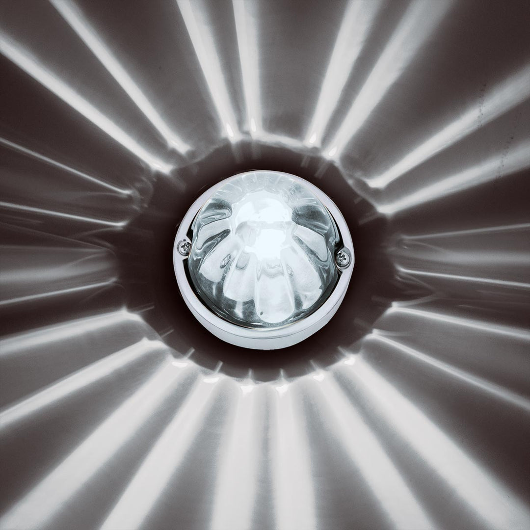 UltraBurst Glass Watermelon Light Flush Mount Kit - White LED/Clear Lens
