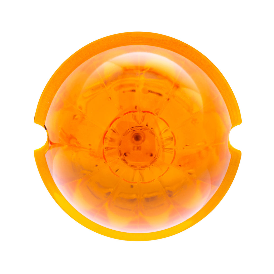17 LED Dual Function Watermelon Cab Light - Amber LED/Amber Lens (Bulk)