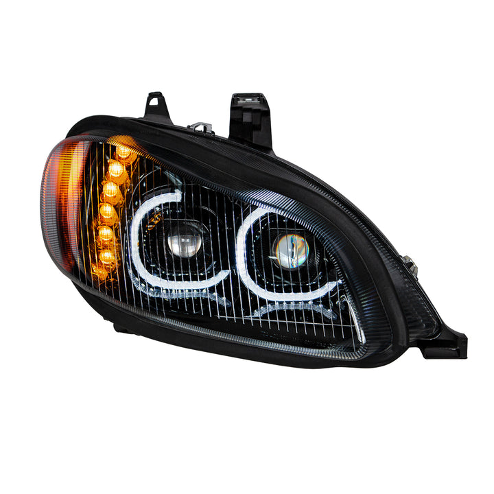 Black LED Projection Headlight Assembly For 2003-2024 Freightliner M2 - Passenger